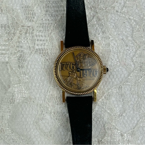 RARE Vintage 1776 1976 BICENTENIAL WITTNAUER COIN BASE 8KT GOLD Women's Watch - Picture 8 of 13